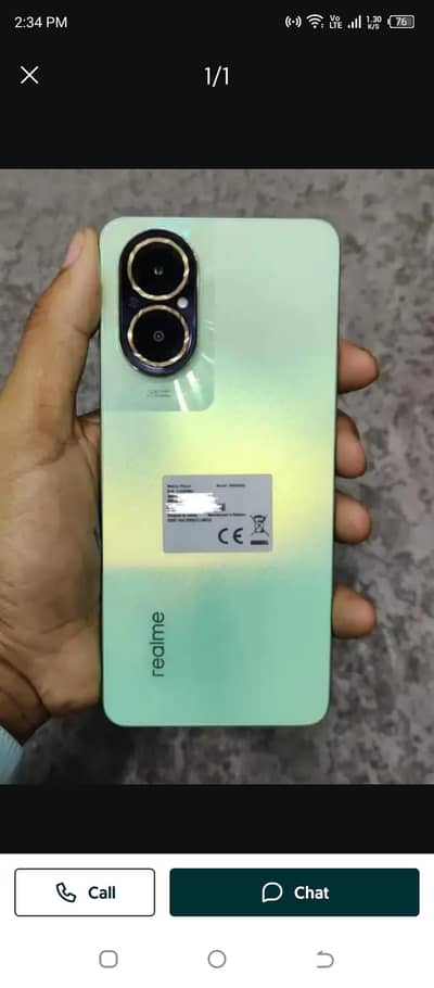 realme c67 8gbram 128gb storage. with original charger or box