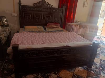 Double bed and dressing for sale in good price