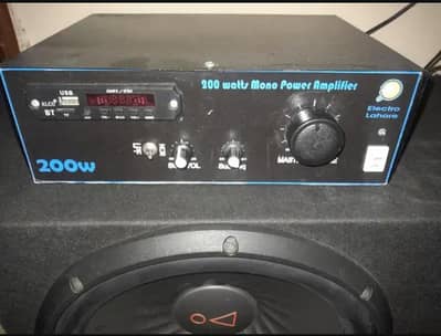 JBL subwoofer stage122 double magnet with amplifier 200 watt RMS