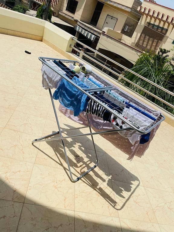 Cloth Drying Stand Foldable Wet Cloth Dryer Stand Rustproof Stainless Steel Drying Rack for Efficient Air Drying