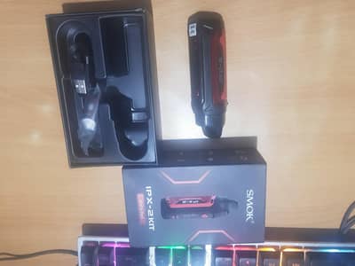 SMOK IPX - 2 Pod/Mod kit with 3mg freebase 10/10 condition (For 18+)