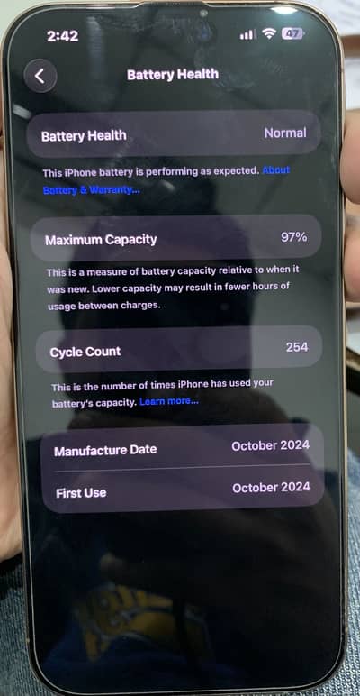 iPhone 16 PM 256 GB PTA APPROVED