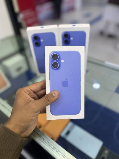 Brand New Apple Non Active Iphone 16 Blue Ultra marine colour