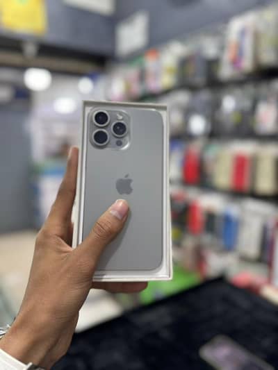 iPhone 15 Pro Max 256GB – PTA Approved – Natural Titanium – With Box