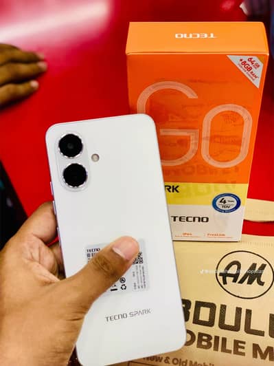 Tecno spark go 2 condition 10 by 10 open box with box chargeer