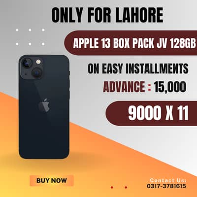 Apple iPhone 13 JV 128GB Box Pack On Installments