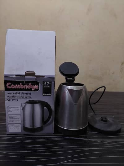 CAMBRIDGE ORIGINAL STAINLESS STEEL ELECTRIC KATTLE OK WELL CONDITION
