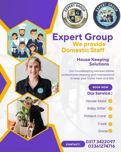 We Provide Good  Neat & Clean Domestic Staff