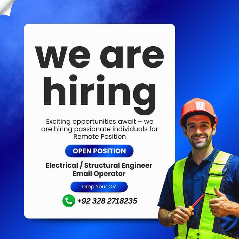 Electrical & Structural Engineer  |  Email Operator 0