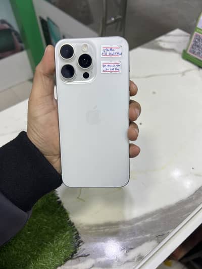 15pm 256gb PTA White titanium