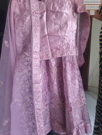 lavender colour lehnga small size r
