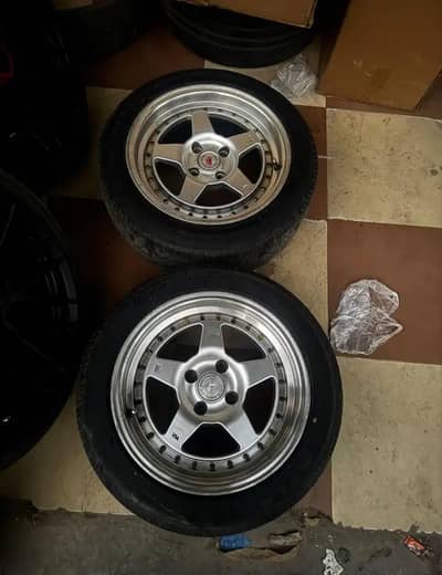 15inch rim tyres works cr01 7.25jj