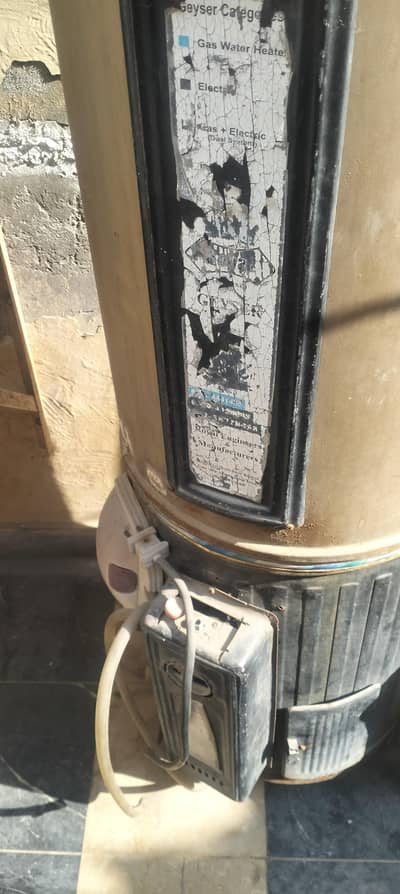 35 litter Electric and gas geezer for sale in good condition