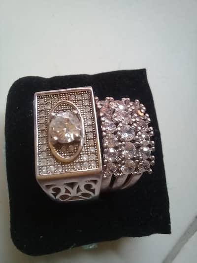 Premium 925 Chandi Couple Rings – Men Stylish & Women Elegant Design