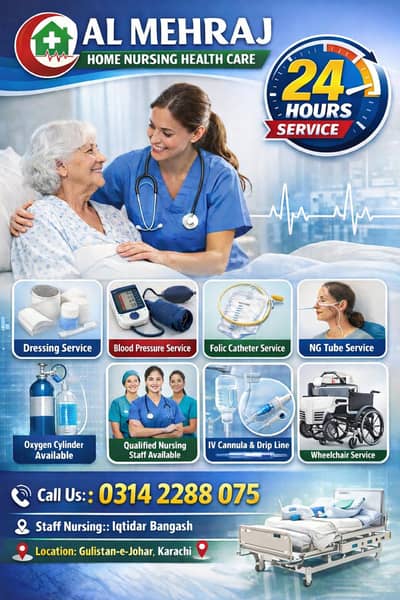Home Patient & Elderly Care Home Nursing Care Service 24/7