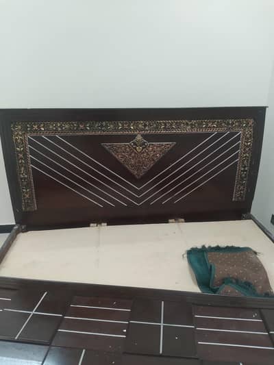 bed with mattress