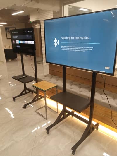 LCD tv led tv floor stand with wheels and wall mount different prices