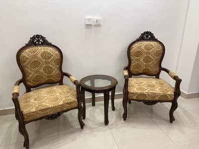 Bedroom chairs with table/ coffee chair