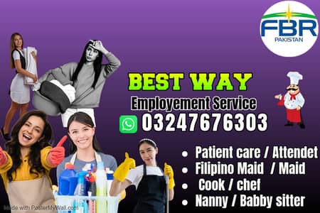 Maids / House Maids / cook / House chef / Baby Sitter maid available