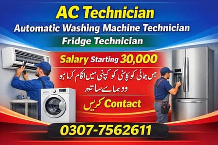 ac fitting washing machine repairing or all home appliance