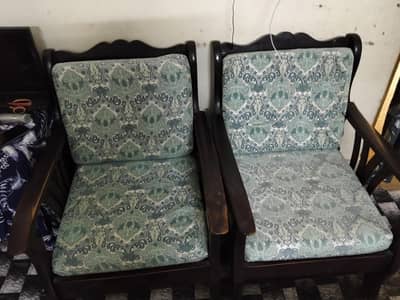 5 seater wooden sofa set