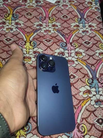 14 pro max deep purple with boxg