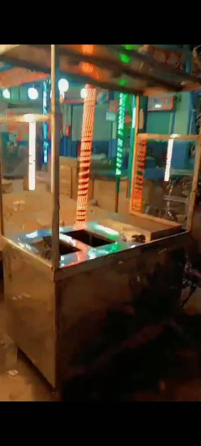 fries and burger stall