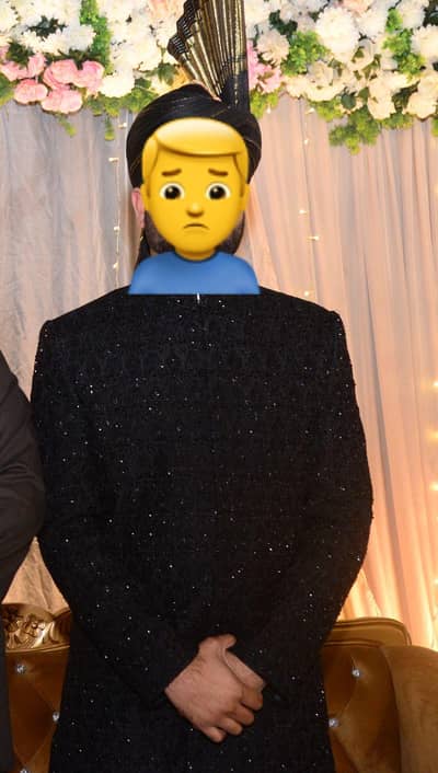 Sherwani Black color Just Used for 1 Time