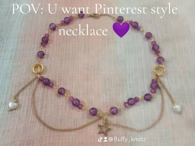 Fluffy knotz new necklace for girls age 10+