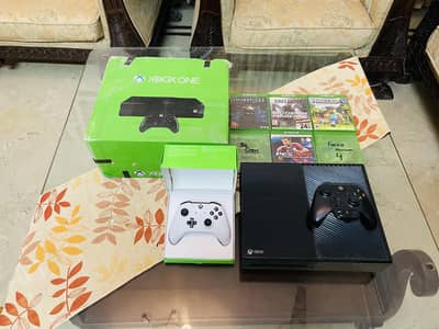 Xbox ONE 500gb with brand new controller and 6 games
