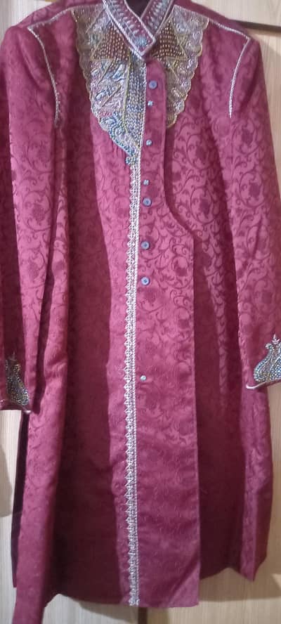 red sherwani