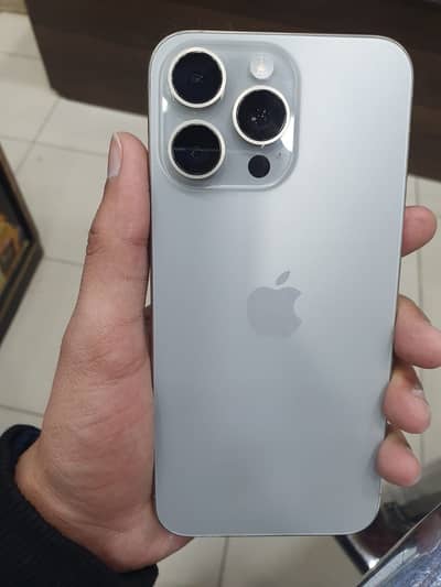 Iphone 15 pro max PTA aproved natural titanium