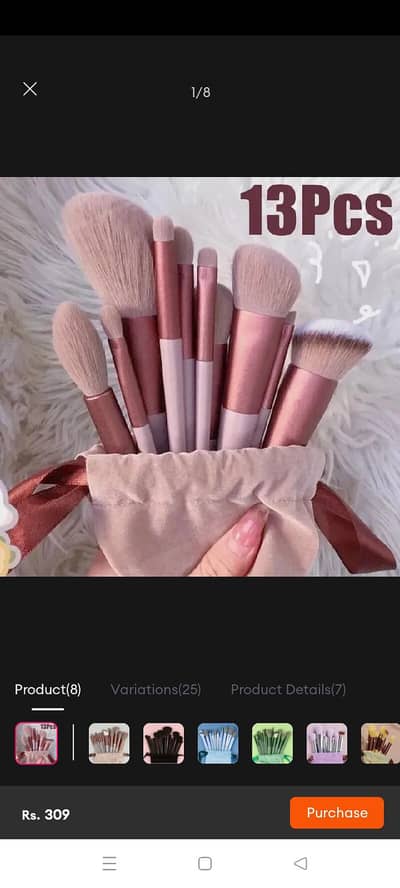 Wether 13 makeup Brushes