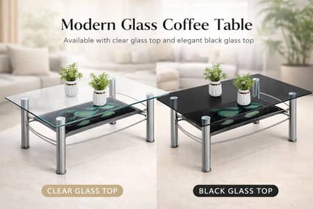 Glass centre table