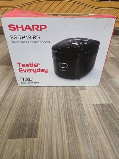 sharp rice cooker with box 10/10 working