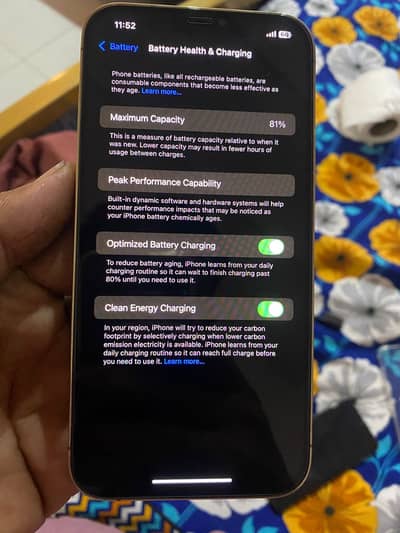 Iphone 12 pro max 128 gb PTA Approved