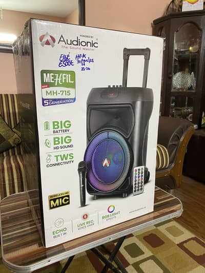 Audionic Mehfil MH-715 Brand New Loud HD Sound Trolley Speaker
