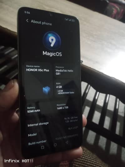 honor x5c plus 4+4 128