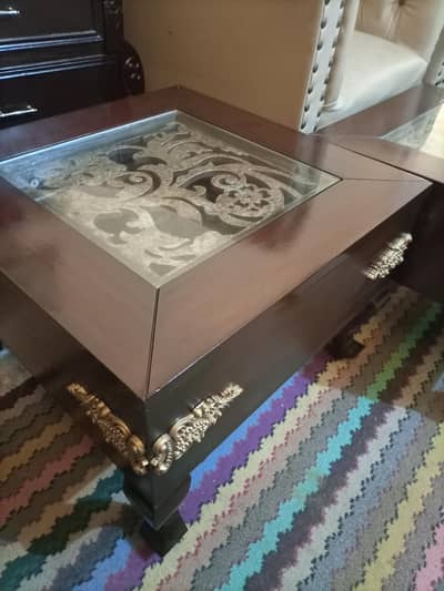 wooden tables set of 3