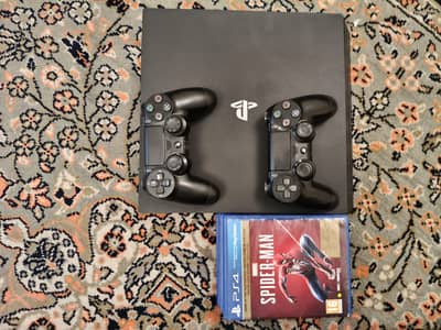 PS4 PRO 1TB WITH GAMES AND CONTROLLERS