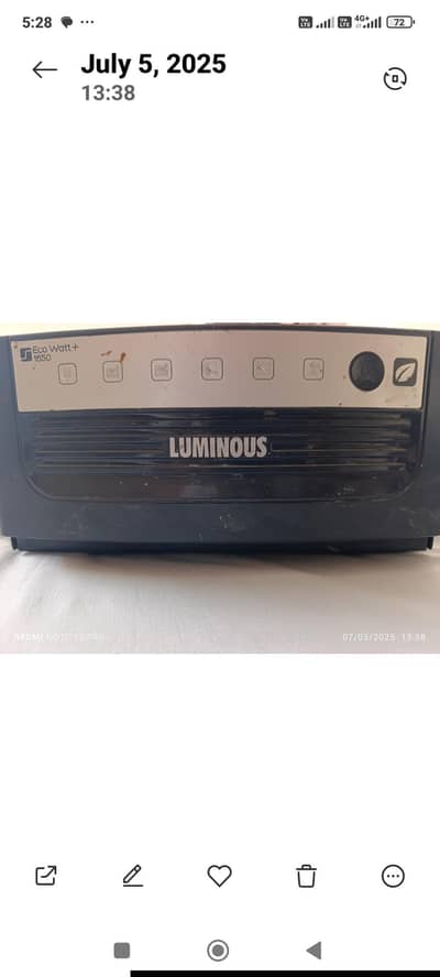luminus brand ups in used but in running condition