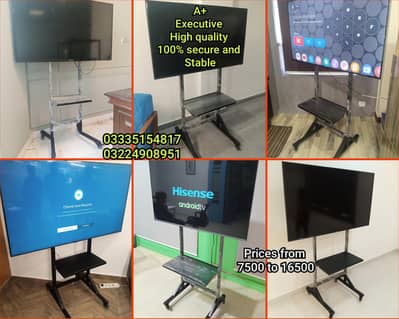 LCD Moveable portable stand with wheell wall mount avail office home