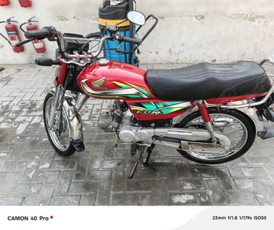 Honda CD 70 2022 model fresh condition 10 by 10