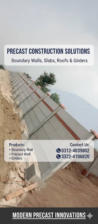Boundary Wall Construction Services | 1250 Per RFT