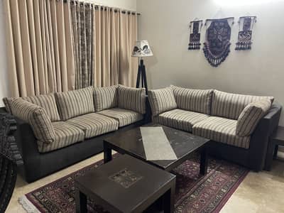 Full cushioned 5 seater sofa set