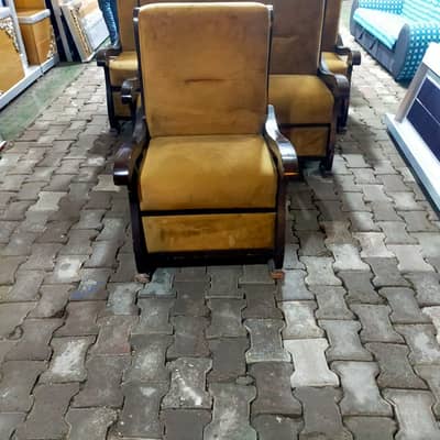 5 seater old wooden sofa