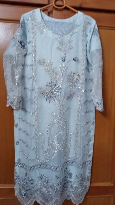 Used Chiffon Shalwar kameez self made