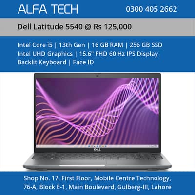Dell Laptop Core i5 13th Generation 16GB 256GB 15.6” | Latitude 5540