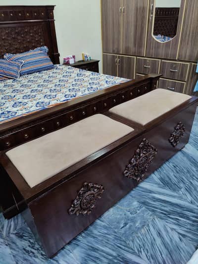 chinoti bed set with mattress and other furniture