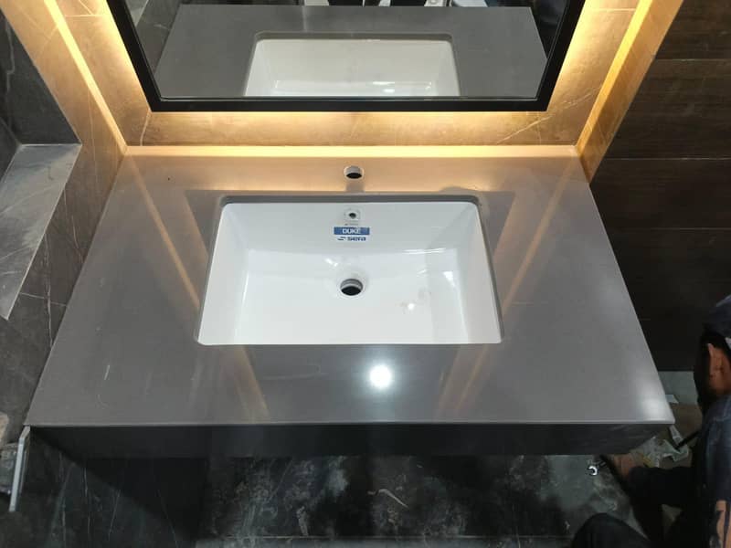 Corian vanity 16